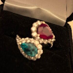 Stunning Ruby Emerald Gemstone Ring